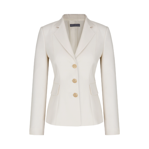 White wool silk jacket