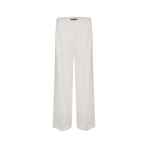 SS wool white wide pants